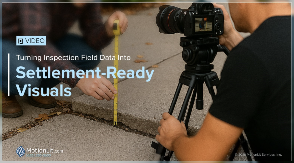 settlement ready visuals - field inspection videos